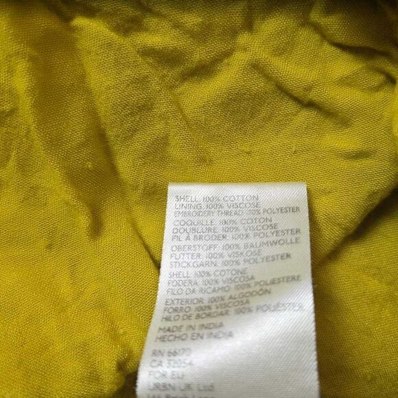 M By Anthropologie The Somerset printed maxi dress yellow embroidered flowers 2 - Picture 6 of 12